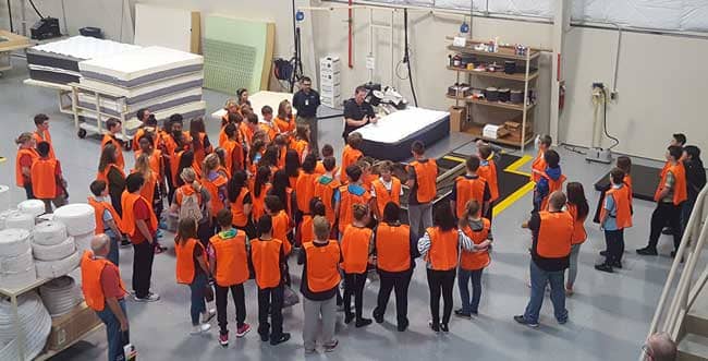 Ashley facilities welcomed more than 400 grade school students to tour manufacturing and distribution facilities and learn more about opportunities in the field of manufacturing.