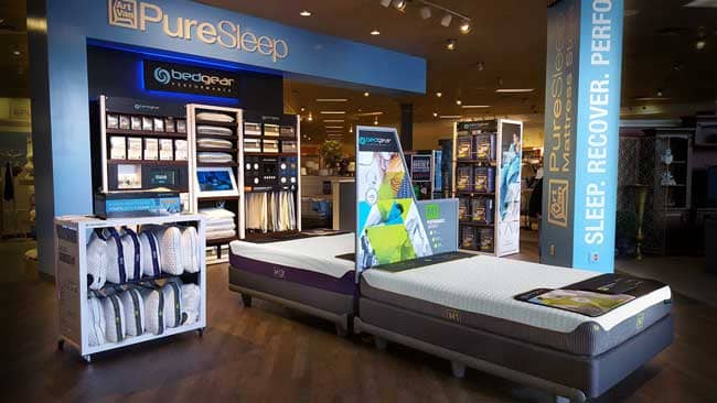 The new shops featuring the lifestyle collection of BEDGEAR Performance products will be housed in select Art Van PureSleep locations in the Midwest. 