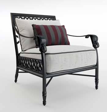 Pictured above is the Biltmore by Castelle cushioned lounge chair from the Estate Collection.