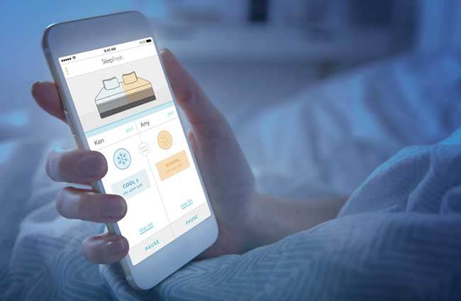 The Sleep Fresh system allows consumers to control temperature zones with a wireless remote or mobile app.