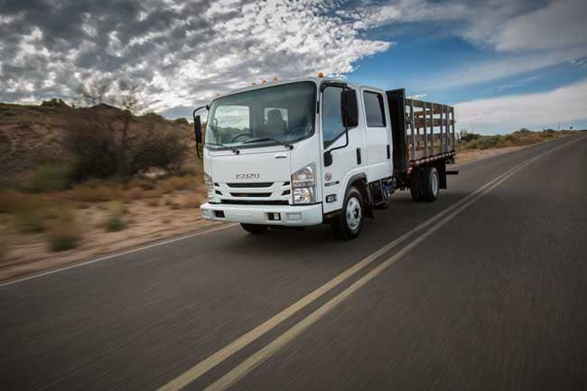 Isuzu adds new addition to the line-up of a new Crew Cab model seating up to seven for the 19,500-lb. GVWR NRR.