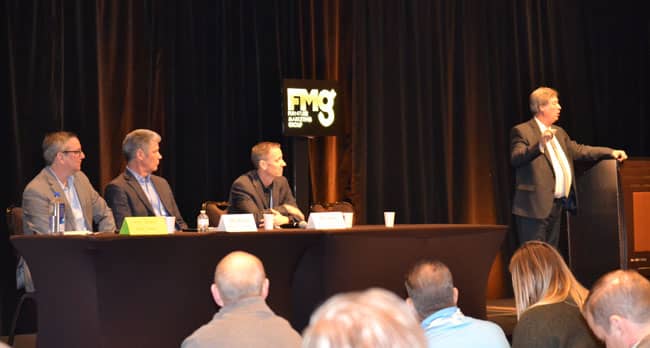  Bedding Panel:  Moderator retailer Alan VonderHaar, and panel members Mike Derro, Brad Rogers, and Steve Rusing came together at the 2019 FMG Symposium to discuss the challenges facing today&#39;s mattress industry as well as its unique opportunities.