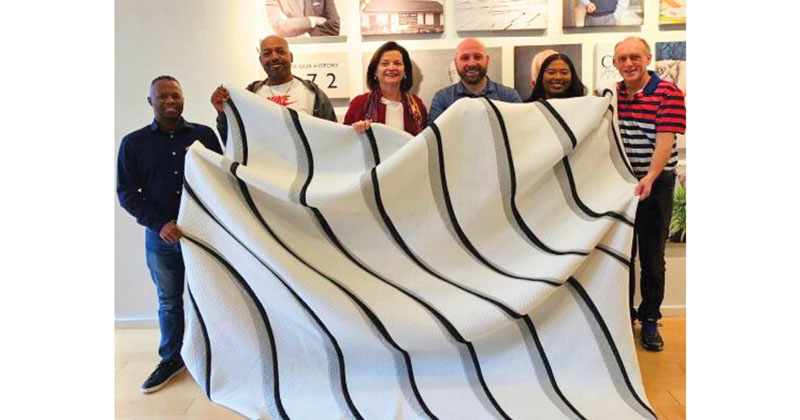 Culp Uses Mattress Fabric Remnants to Make Blankets for Homeless